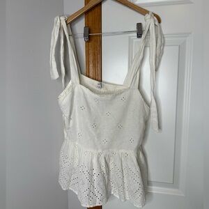 NWT Madewell Eyelet Tank Top